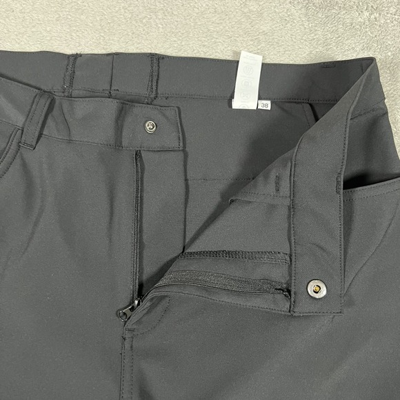 State & Liberty Pants Mens 38x31 Black Athletic Fit Stretch Tech Chino Dress - Picture 7 of 11